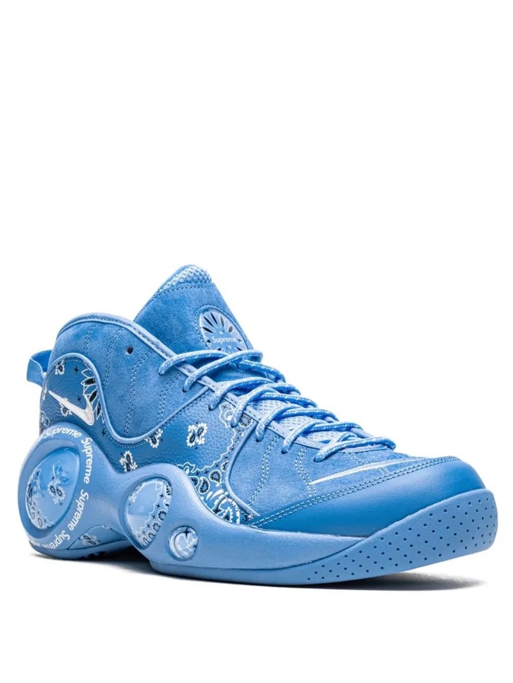 Nike x Supreme Air Zoom Flight 95 Blue Bandana - Size 8